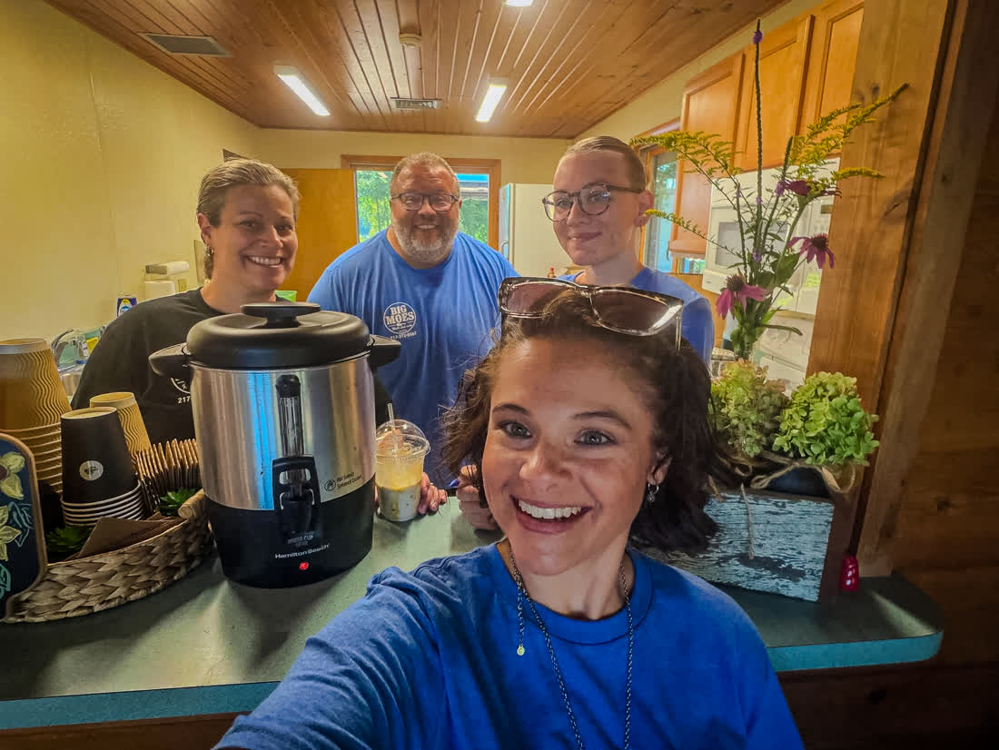 The Big Moe's team behind the scenes at a recent event